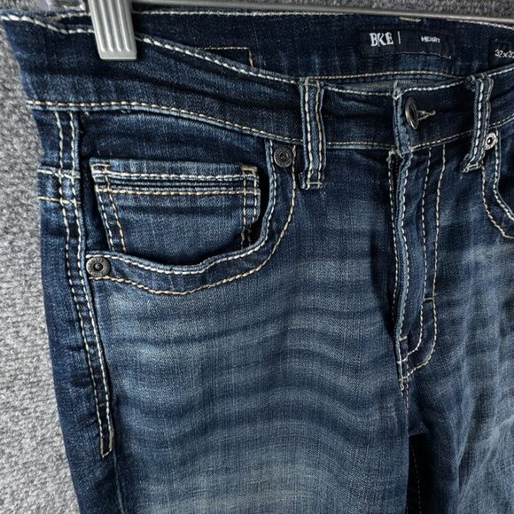 Buckle BKE Henry Straight Jeans Dark Wash Blue Premium Stretch Denim ACTL 30x31 - Picture 10 of 16